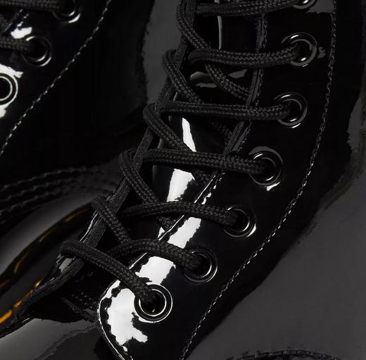 Close up of the patent 1460 boot in black