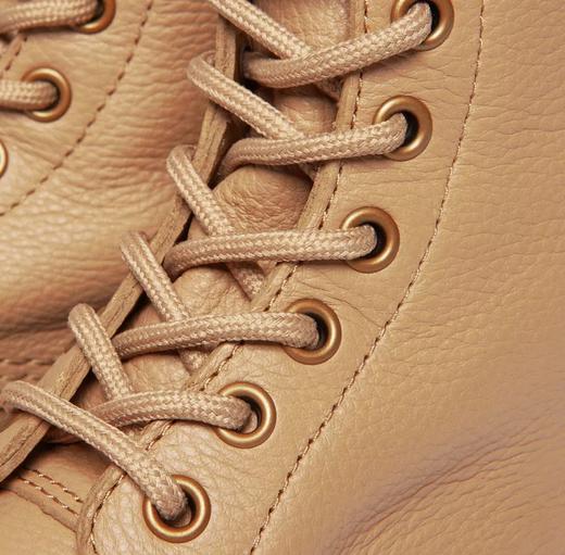 Close up of the soft leather 1460 boot in cream