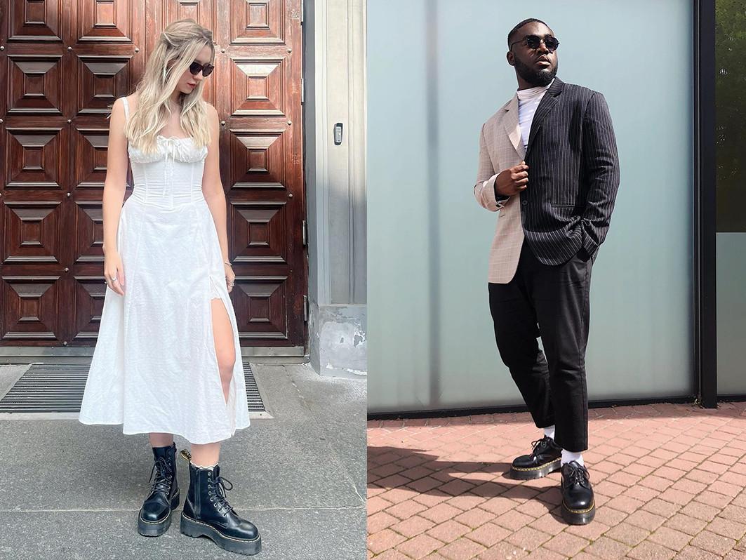 doc martens with formal dress How To Style Docs For Formal Events