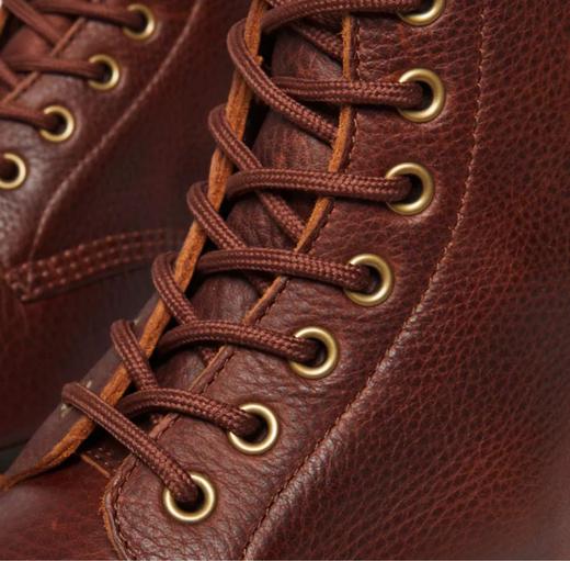 Close up of the soft leather 1460 boot in cream