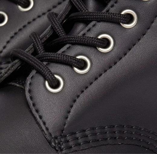 Close up of the vegan 1460 boot in black