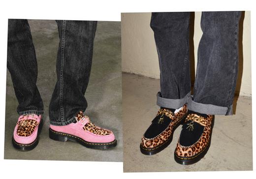 Dr martens adrian bar loafers hot sale in leopard