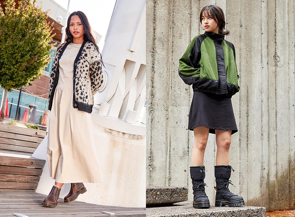 Two winter styling ideas for fur-lined boots