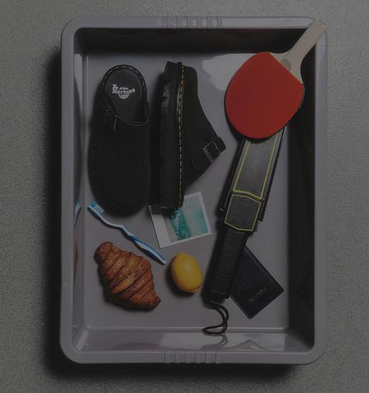 Luggage containing docs and other travel items