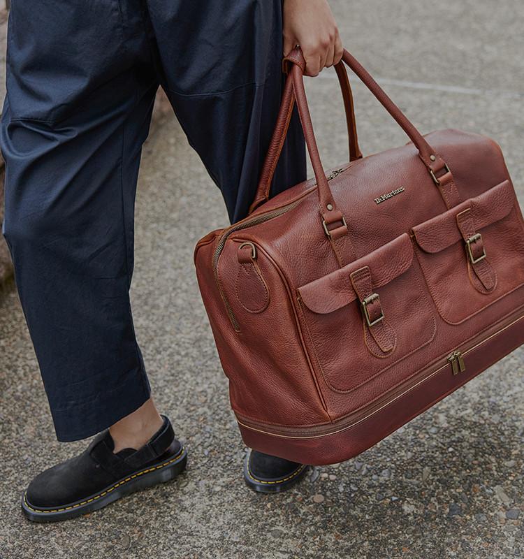 Luggage containing docs and other travel items