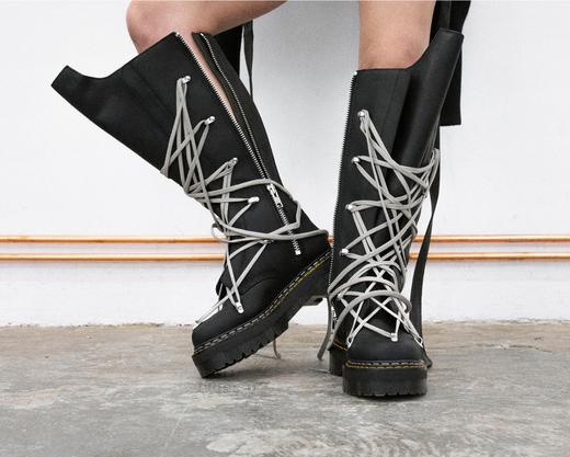 【zzz】 Dr. Martens rick owens Dr. Martens Collaboration with Rick Owens - Megalace Boots