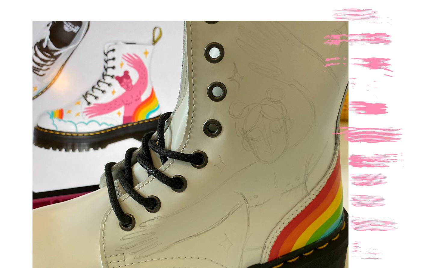 Doc martens rainbow online platform