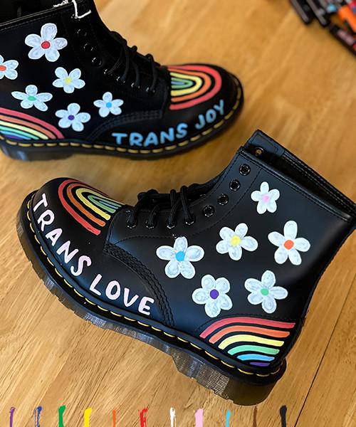 Custom made shop doc martens