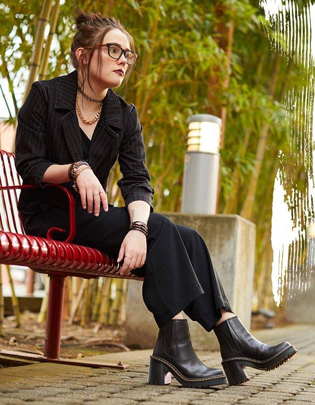 How To Style Dr. Martens Heel Boots | Leona, Rometty & More