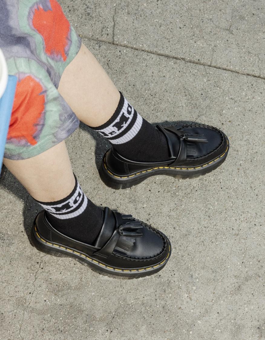 Dr martens hotsell platform loafers