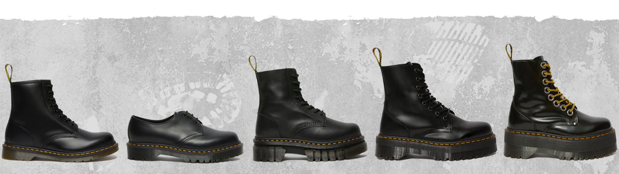 Different types of store doc martens