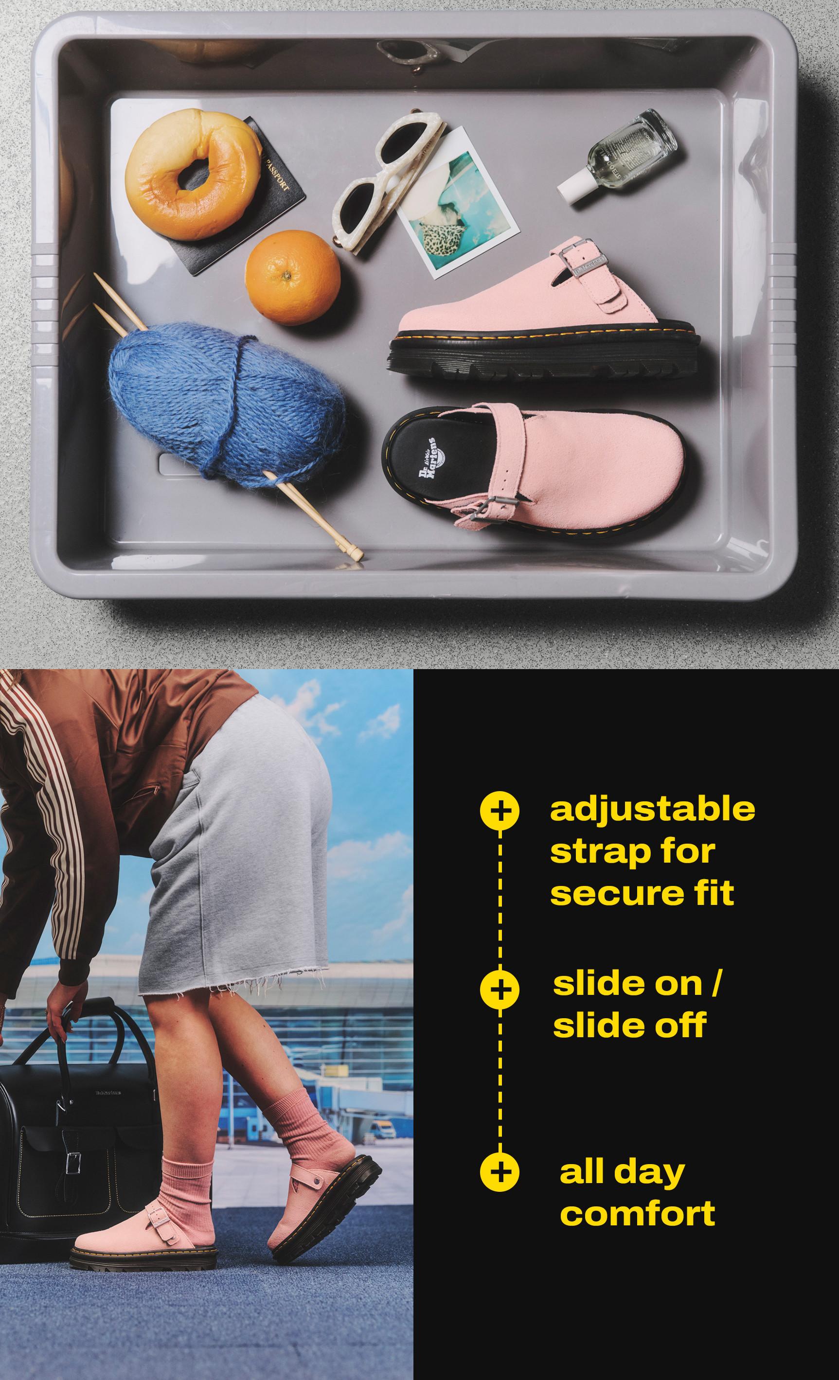 Dr. martens mules for easy on and off travel shoes