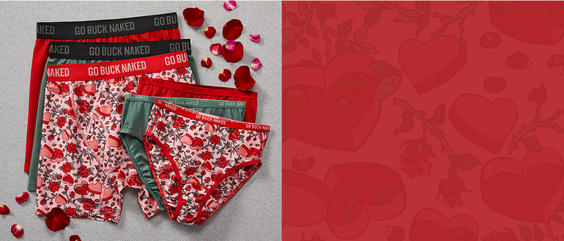 Mens and Women's Valentine's Day Pattern Underwear
