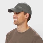 Man wearing grey baseball cap.