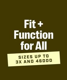 Headline: Fit and Function for All, Sizes up to 3X and 46DDD