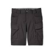 Black cargo shorts.
