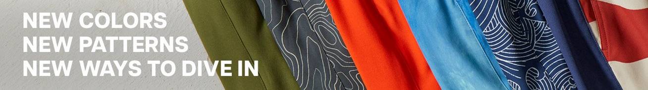 AKHG Men's Lost Lake Swimwear. New Patterns. New Colors. New Ways To Dive In.
