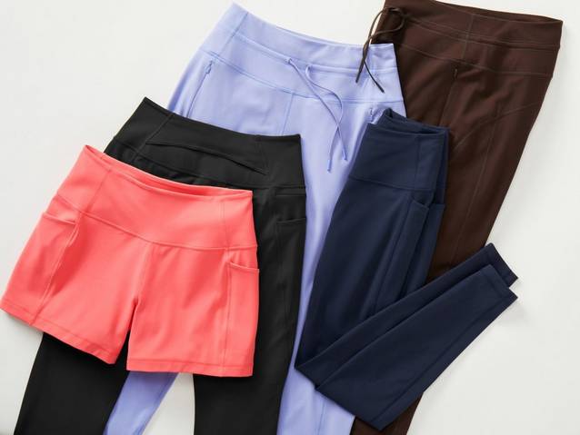 colorful women's activewear bottoms