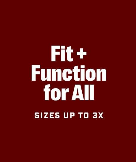 Women's plus sizing up to 3x.
