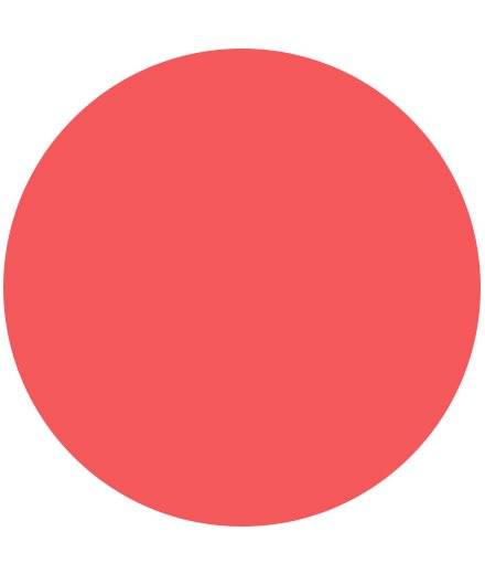 A bright pinkish-red circle