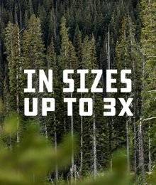 forest landscape; "in sizes up to 3x"