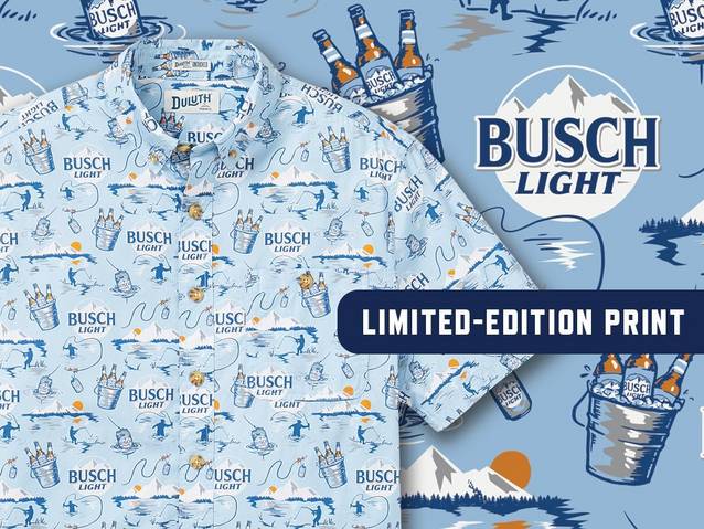 limited-edition busch light print bbq shirt