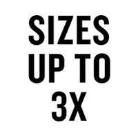 Sizes up to 3X