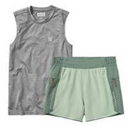 ahkg® tun-dry tank top and outer limits shorts