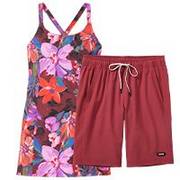 ahkg® lost lake swim dress and shorts