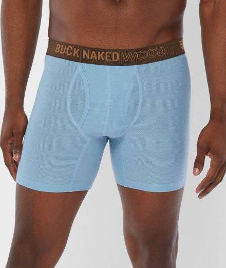 Light blue men's boxer briefs. 
