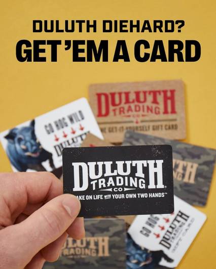 Headline: Duluth Diehard? Get'em a card.