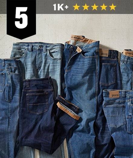5. An assortment of jeans. 1K+ five-star reviews.