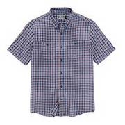 Men's Indigo Twill Standard Fit Short Sleeve Shirt