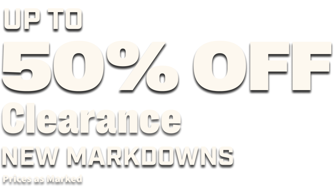 Up to 50% Off Clearance Markdowns