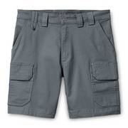 Grey men's cargo shorts