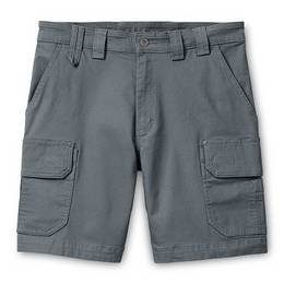Grey men's cargo shorts