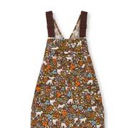 Goat patterned overalls