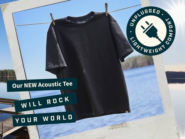 Headline: Our New Acoustic Tee Will Rock Your World
