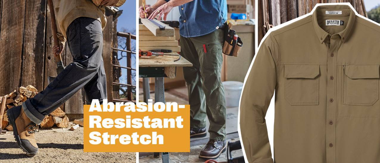 Abrasion-resistant stretch