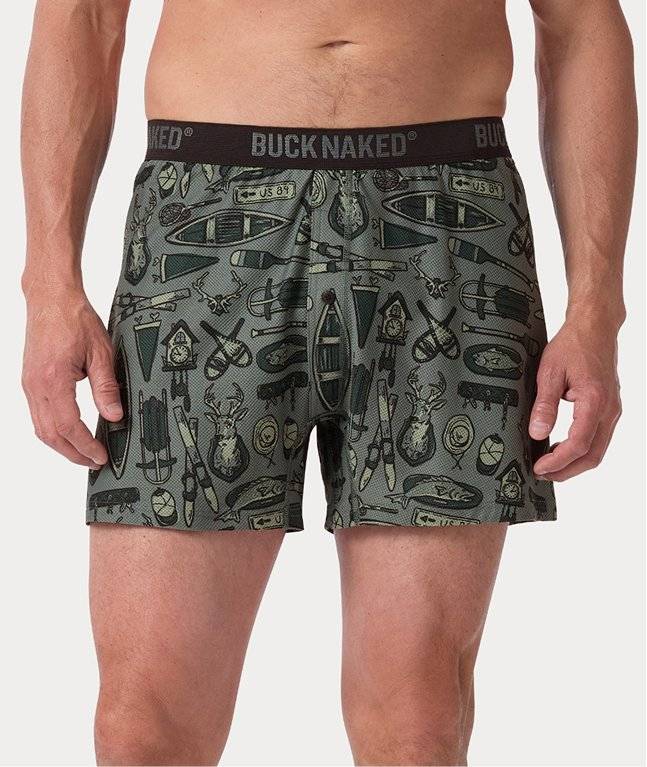 Cabin patterned boxers