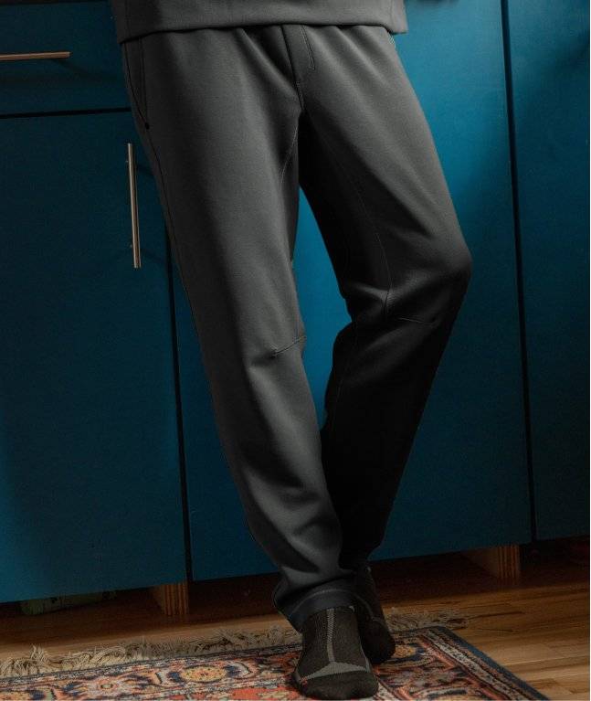 Man wearing grey sweatpants.