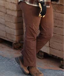 Woman wearing brown pants