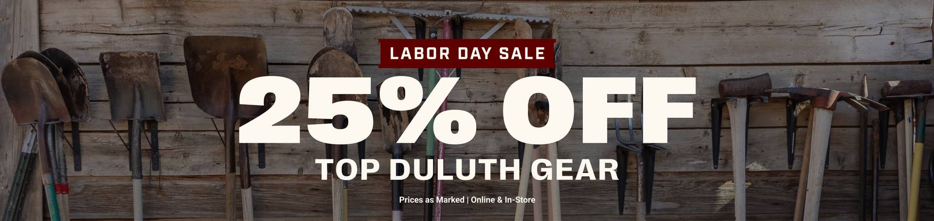 Headline: 25% OFF Top Duluth Gear