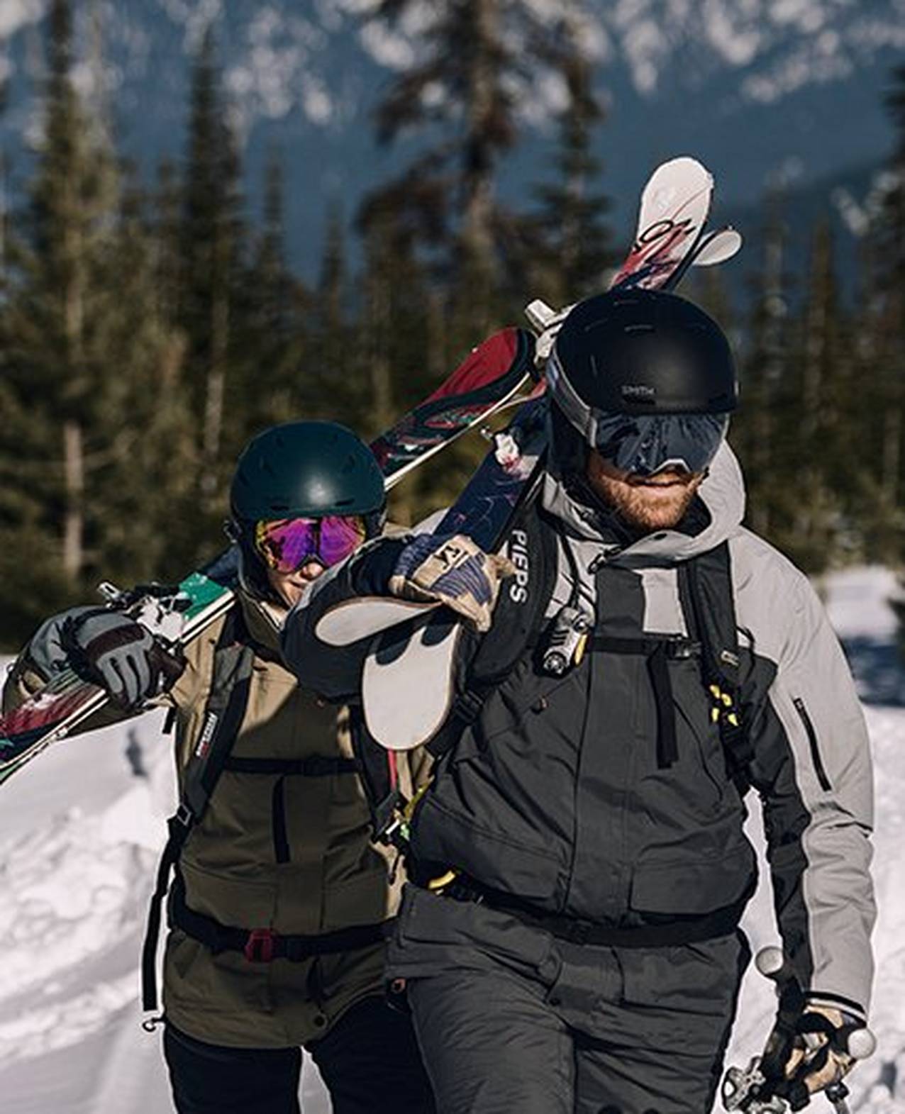Austin & Justin Donohue in ski gear