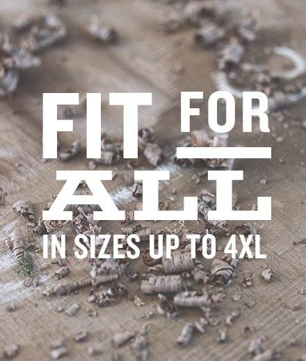 Fit for all in sizes up to 4XL