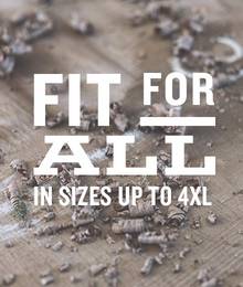 Fit for all in sizes up to 4XL