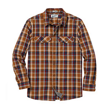 men's brown plaid flannel shirt