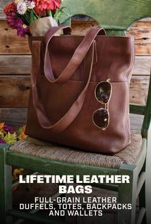 Lifetime Leather bags