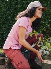 woman in a noga t shirt