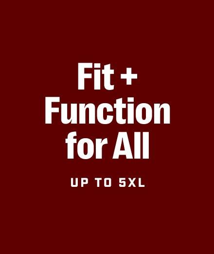 Fit and Function for All, up to 5XL
